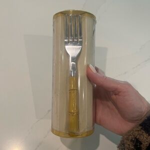 New Pottery Barn Kids Bamboo Utensil of Set 4 Forks | 4 Spoons